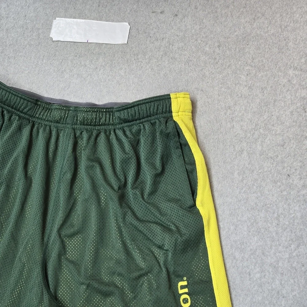 Oregon Ducks Men Activewear Shorts L Green Nike Athletic Shorts Basketball Y2K